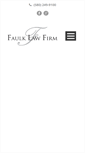 Mobile Screenshot of faulklawfirm.com